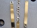 targhetta con occhielli stampati x bracciale