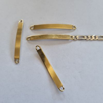 targhetta per bracciale occhielli stampati